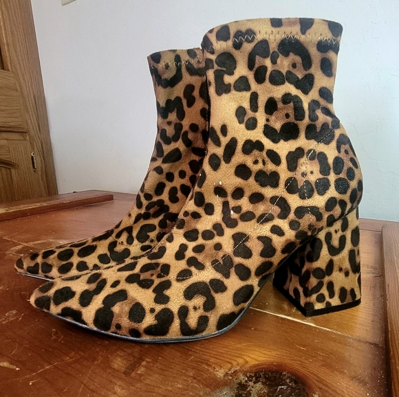 Nasty Gal Shoes - Nasty Gal Cheetah Sock Boots